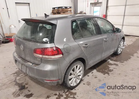 2011 Volkswagen Golf Tdi 4-Door z USA, uszkodzony, nr VIN WVWNM7AJ8BW170150